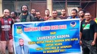 Sukseskan Perayaan Natal Suku Mee di Jayapura, Wakil Ketua Fraksi Nasdem DPR Papua Bantu 5 Ekor Babi