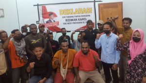 Sukses Jadi Wali Kota Bandung dan Gubernur Jabar, Anak Muda Papua Deklarasi Ridwan Kamil Capres 2024