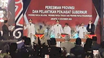 Lantik Tiga Penjabat Gubernur di Papua, Mendagri: Indonesia Jadi 37 Provinsi
