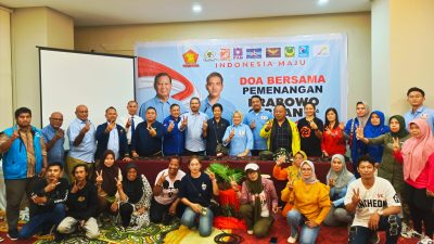 Jelang Kampanye, TKD Koalisi Indonesia Maju Kota Jayapura Doa Bersama untuk Kemenangan Prabowo – Gibran