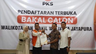 Maju Bakal Calon Wakil Wali Kota Jayapura, Heri Suprayitno Daftar di PKS