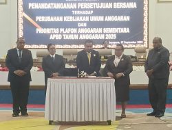DPR Papua dan Pemprov Tandatangani Persetujuan Bersama Perubahan KUA-PPAS APBD 2025
