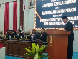 Ini Jawaban Pj Gubernur Papua atas Pandangan Fraksi terkait APBD Perubahan 2025