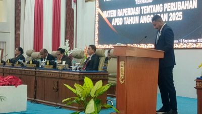 Fraksi GAP DPR Papua Setujui Perubahan APBD 2025, Soroti Kemandirian Fiskal dan Prioritas Belanja