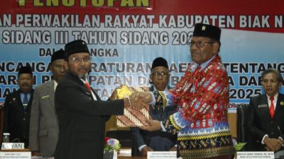 Disahkan, APBD Perubahan Biak Numfor Turun Rp 105 M