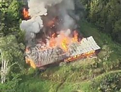 KKB Bakar Sekolah di Pegunungan Bintang, Aparat Gabungan Berhasil Pukul Mundur Pelaku