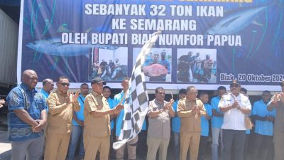 Beli Langsung dari Nelayan  di Biak, PT Bahari Ocean Semarang Kirim Perdana 32 Ton Ikan