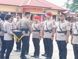 Kapolres Biak Numfor Pimpin Sertijab 3 Kapolsek dan 3 Kasat di Polres Biak Numfor