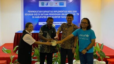 Pemkab Biak Numfor Tegaskan Komitmen Pemenuhan Gizi Anak Lewat Program MBG Bersama UNICEF