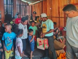Bhabinkamtibmas dan Jurnalis Papua Hidupkan Perpustakaan Terapung di Kampung Enggros, Begini Kisahnya