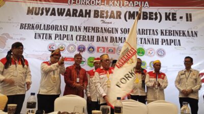 Junaedi Rahim Kembali Pimpin Forkom LKN Papua Periode 2025–2028