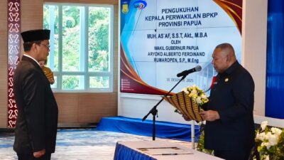 Muhammad As’af Resmi Dikukuhkan sebagai Kepala Perwakilan BPKP Papua