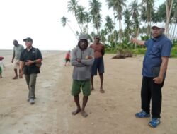 Ketua Demokrat Papua Selatan Tinjau Abrasi Pantai Merauke, Delapan Kampung Terancam