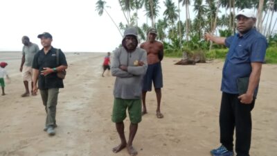Ketua Demokrat Papua Selatan Tinjau Abrasi Pantai Merauke, Delapan Kampung Terancam