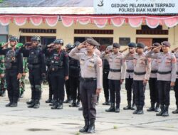 Polres Biak Numfor Gelar Apel Kesiapan Pengamanan dan Doa Lintas Agama Sambut Tahun Baru 2026