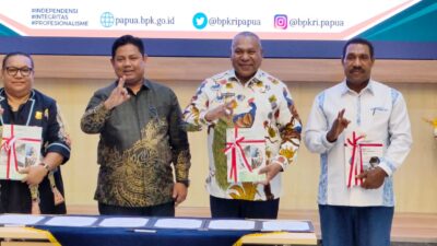 BPK RI Serahkan LHP Kinerja dan PDTT kepada Pemprov Papua, Pemkab Keerom dan PT Irian Bhakti Papua