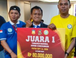 Rahman Noncy–Randi Juara Turnamen Nasional Domino Cenderawasih Papua Cup 2026