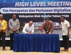 Bupati Biak Numfor Teken Komitmen Digitalisasi Daerah Bersama Bank Indonesia