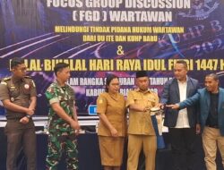 Halal Bihalal Wartawan Biak, Bupati Tekankan Etika dan Kekompakan Pers