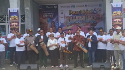 Pasar Darfuar Biak Resmi Jadi Pasar Digital, Transaksi QRIS Mulai Diterapkan