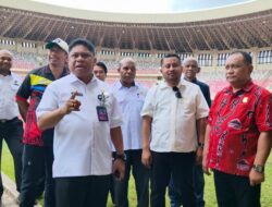 Ketua DPR Papua Tinjau Stadion Lukas Enembe Pasca Kerusuhan