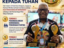 Laurenzus Kadepa Apresiasi Pemkab Mimika Borong Dua Penghargaan Bergengsi Kemendagri