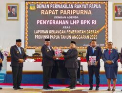 Pemprov Papua Raih Opini WTP Ketiga Berturut-turut