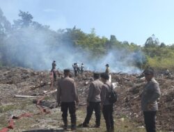 Karhutla Kembali Melanda Yendidori, Polres Biak Numfor Kerahkan Water Canon  Padamkan Api di Area PT WMI